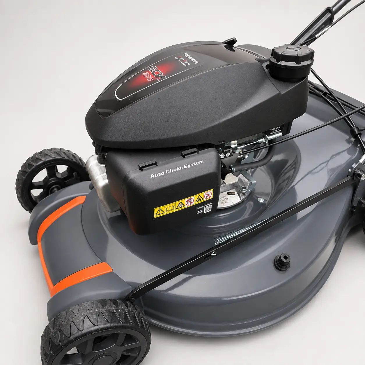 Close-up photograph of the GroundGO M1 Pro Honda GCVx200 engine
